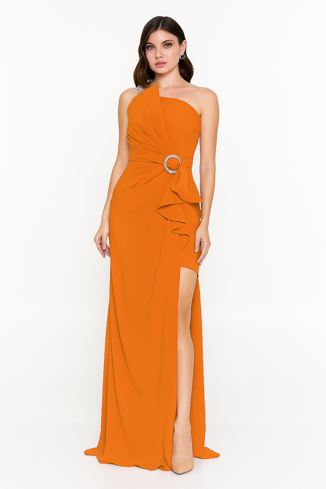 One Shoulder Mermaid Viscose